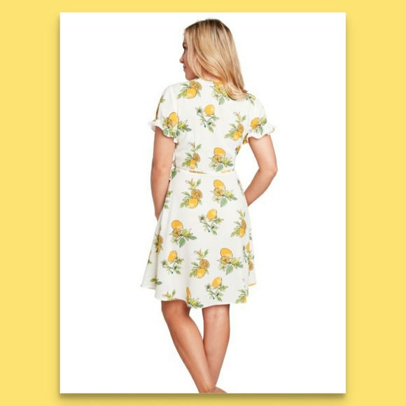 ALMOST SOLD OUT Retro Dress Lemon Dress GO TO NEW LISTING - Picture 4 of 7